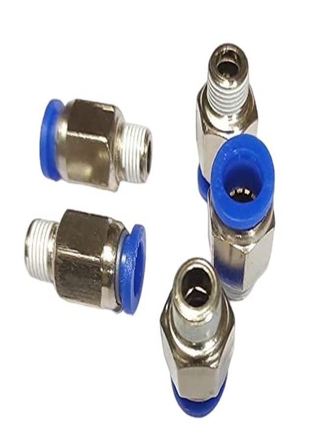 DLIEN Pneumatic Push Type Male Connector Push in Joint Pneumatic Quick Fitting Quick Connector Air Fittings Size: 1/8" X 08 MM OD (Pack of 3) - Image 2